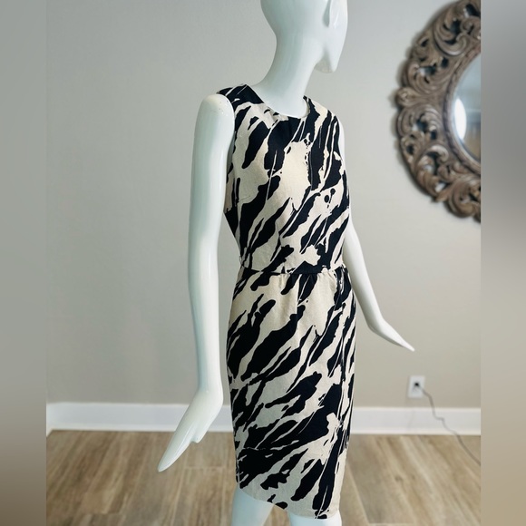 Michael Kors Linen Blend Sheath Dress - Picture 2 of 10
